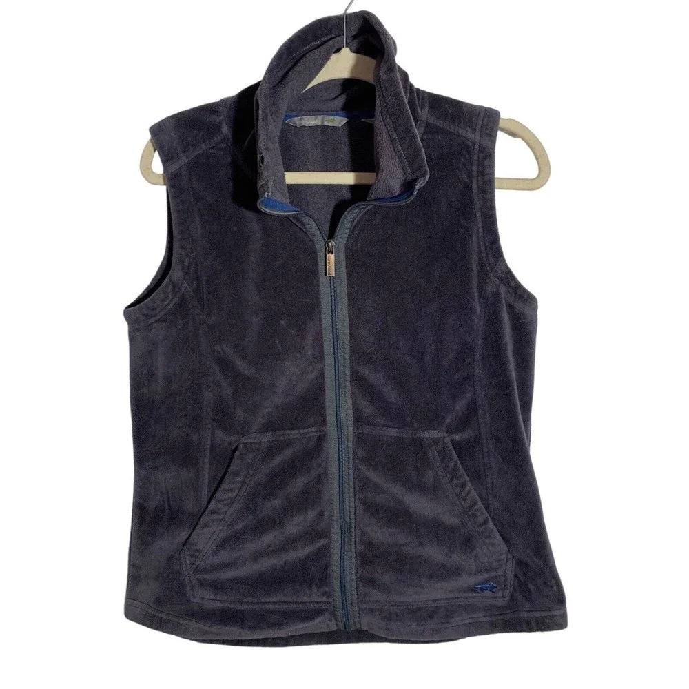 Horny Toad Women's Size Small Full Zip Fleece Collard Sweater Vest MSRP $115